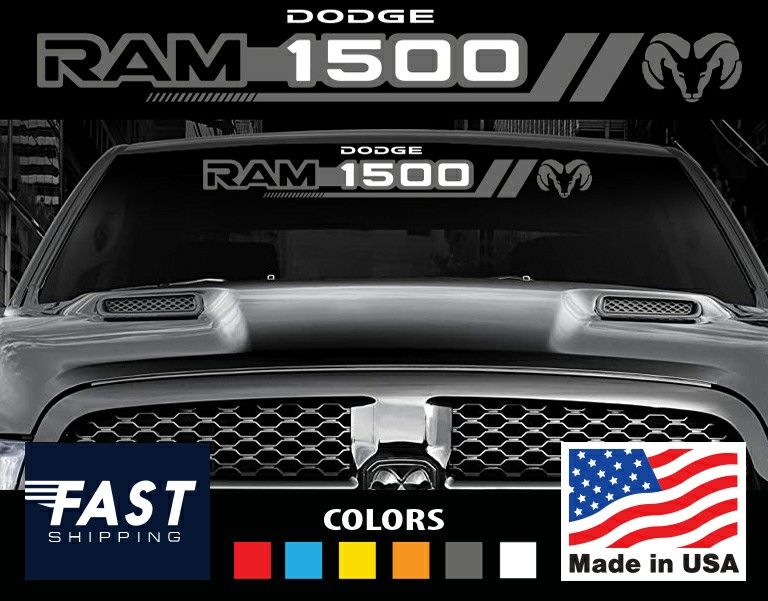 Ram Dodge 1500 windshield decal sticker
