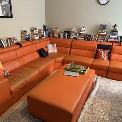 Large Leather Sectional Couch