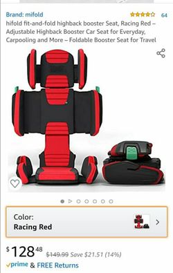Hifold fit n fold highback booster seat