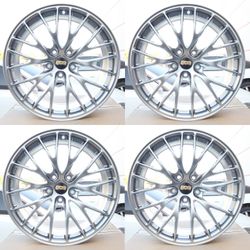 19 INCH SQUARED SET BBS STYLE WHEELS RIMS 19X8.5 +35 (5X120) CB: 72.56