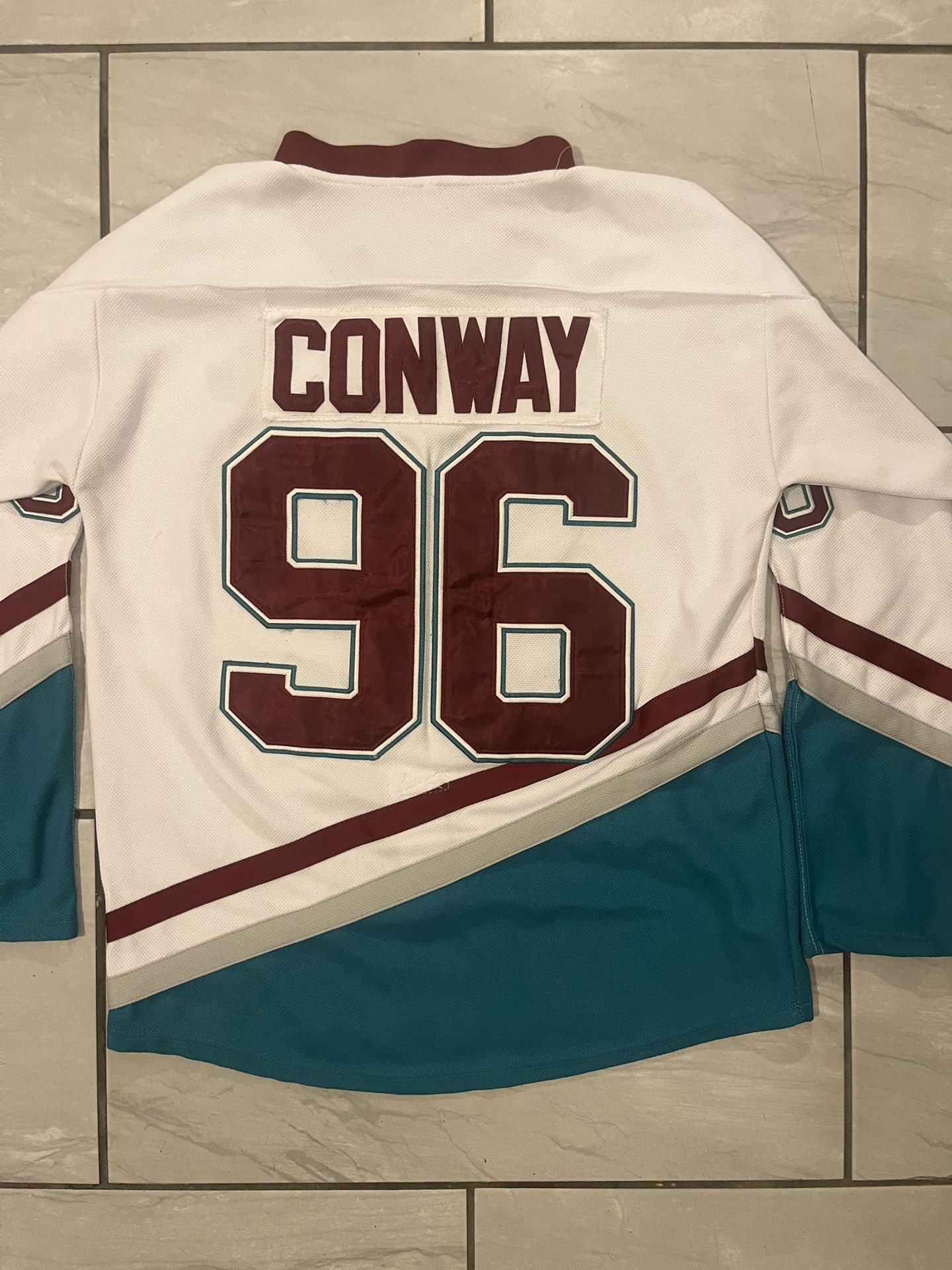Mighty Ducks of Anaheim Charlie Conway #96 Hockey Jersey Anaheim Ducks Medium