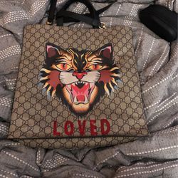 Gucci Angry Cat Tote