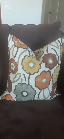 Four throw pillows