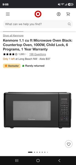 Kenmore  microwave