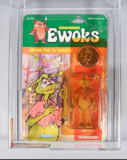 Star Wars Ewoks Urgah Lady Gorneesh Figure MOC AFA Graded 40 Kenner