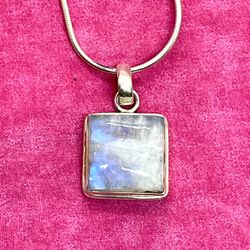 Sterling Moonstone Necklace