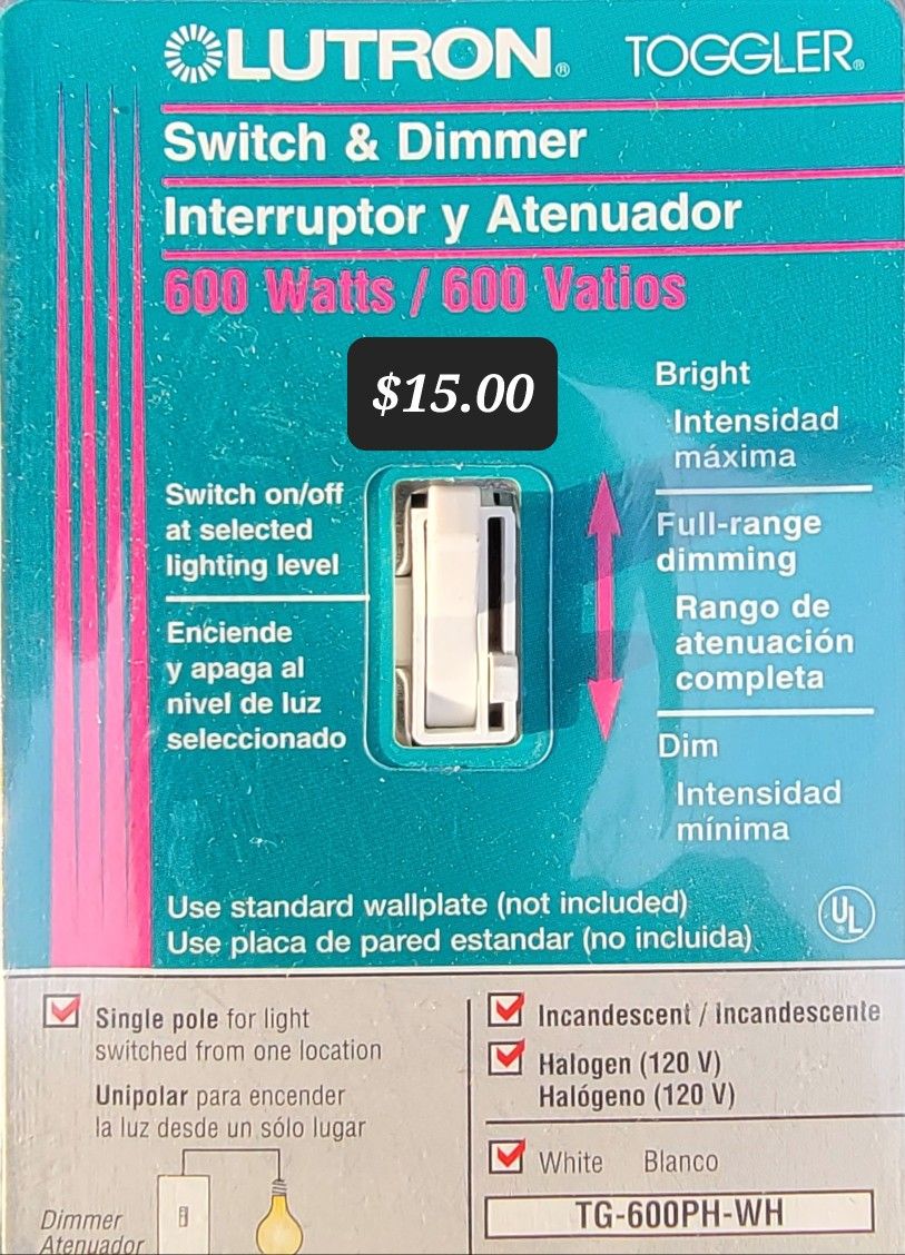 Lutron Toggler C.L. Dimmer Switch