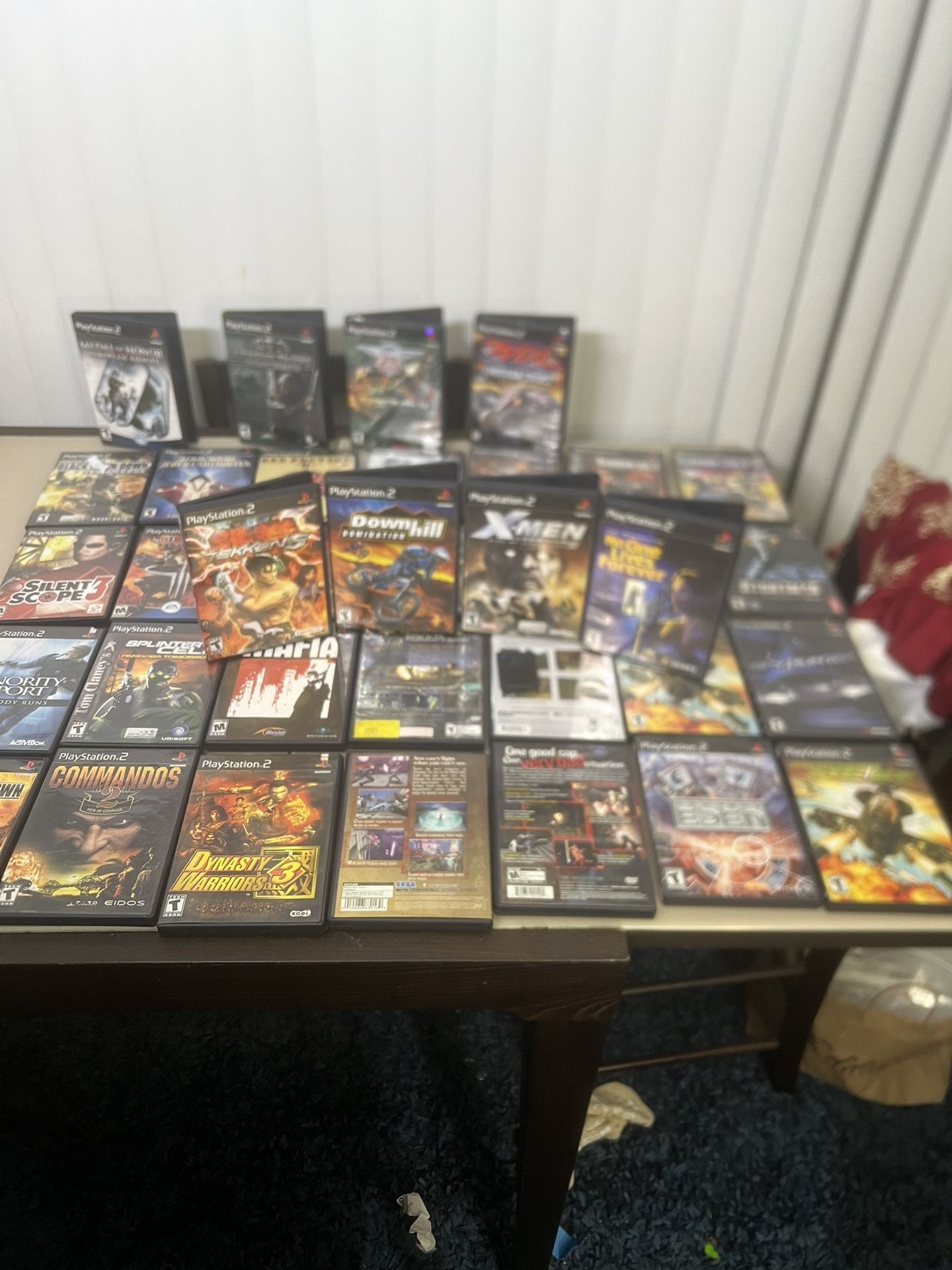 LOT OF 36 PS2 Playstation Games X-men Tekken 5 Downhill Mafia No 1 Lives Forever. READ READ. This is a really nice 36 lot collection with all but four