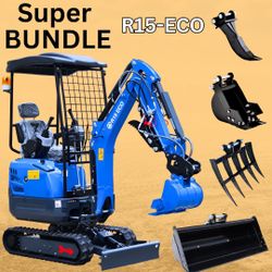 PACKAGE DEAL! NEW 2025 Kubota Diesel R15 Rippa + Set of Attachments