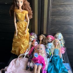 Monster High / Barbie Doll Lot.