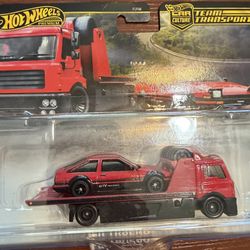 Hot Wheels Premium Team Transport Toyota AE86 Sprinter Trueno &Fleet Street #84
