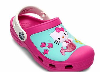 Kids Creative Crocs Hello Kitty Mermaid Clog Shoes size C10/11