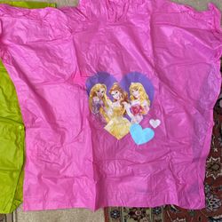 Rain Ponchos for Kids (1 Princess & 1 Ninja Turtle)