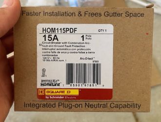 15a plug on neutral arc fault