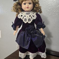 DOLL PORCELAIN 17" ORIGINAL 