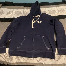 True Religion Hoodie XL Navy Blue