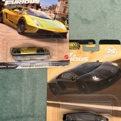 Hot Wheels Premium Lamborghini Gallardo and Aventador