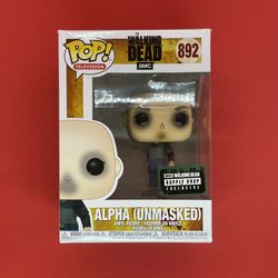 Funko Pop Walking Dead Supply Drop Exclusive Vinyl Figure 892 ALPHA UNMASKED