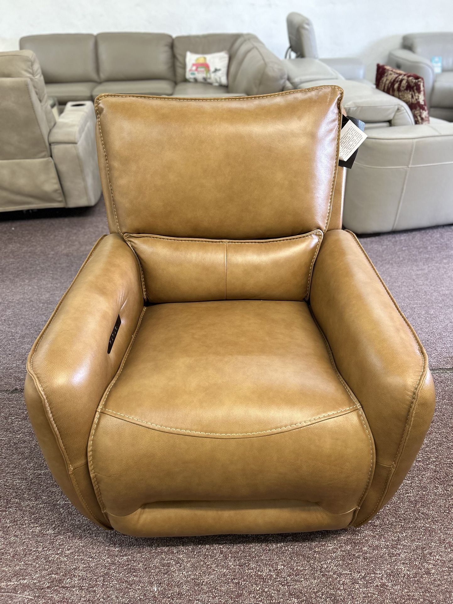 Furniture- Zero Gravity Real Leather Recliner- Derban