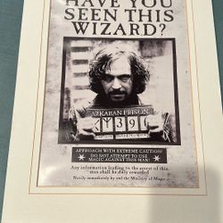 Framed Harry Potter Poster