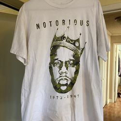 Notorious BIG T-shirt Biggie Rare Medium Camo