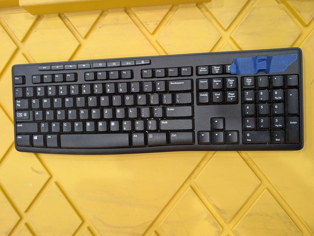 Logitech K270 Wireless USB Keyboard, Black