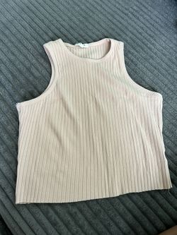Plain Light Pink Tank Top
