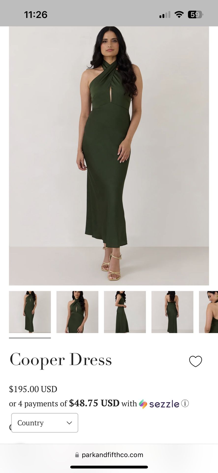 Park & Fifth Cooper Dress