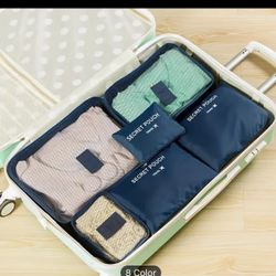 6pcs Oxford Cloth Travel Organizer, Multifunctional Clothes Organizer