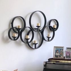 Silver Wall Candelabra Candle Holder But Can Be Painted Any Color