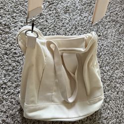 Cotton bag with extra strap