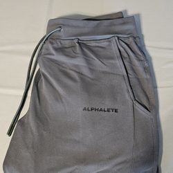 Men's Alphalete Joggers (1 Pair, Grey, Large)