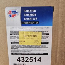 Carquest Part# 432514 Radiator