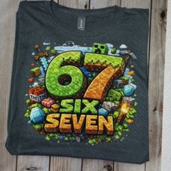 6 7 Minecraft T Shirt