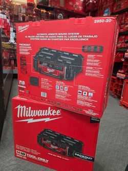 Milwaukee packout RADIO +Charger, Bluetooth, TOOL only, eachforprice,New, Financing Available
