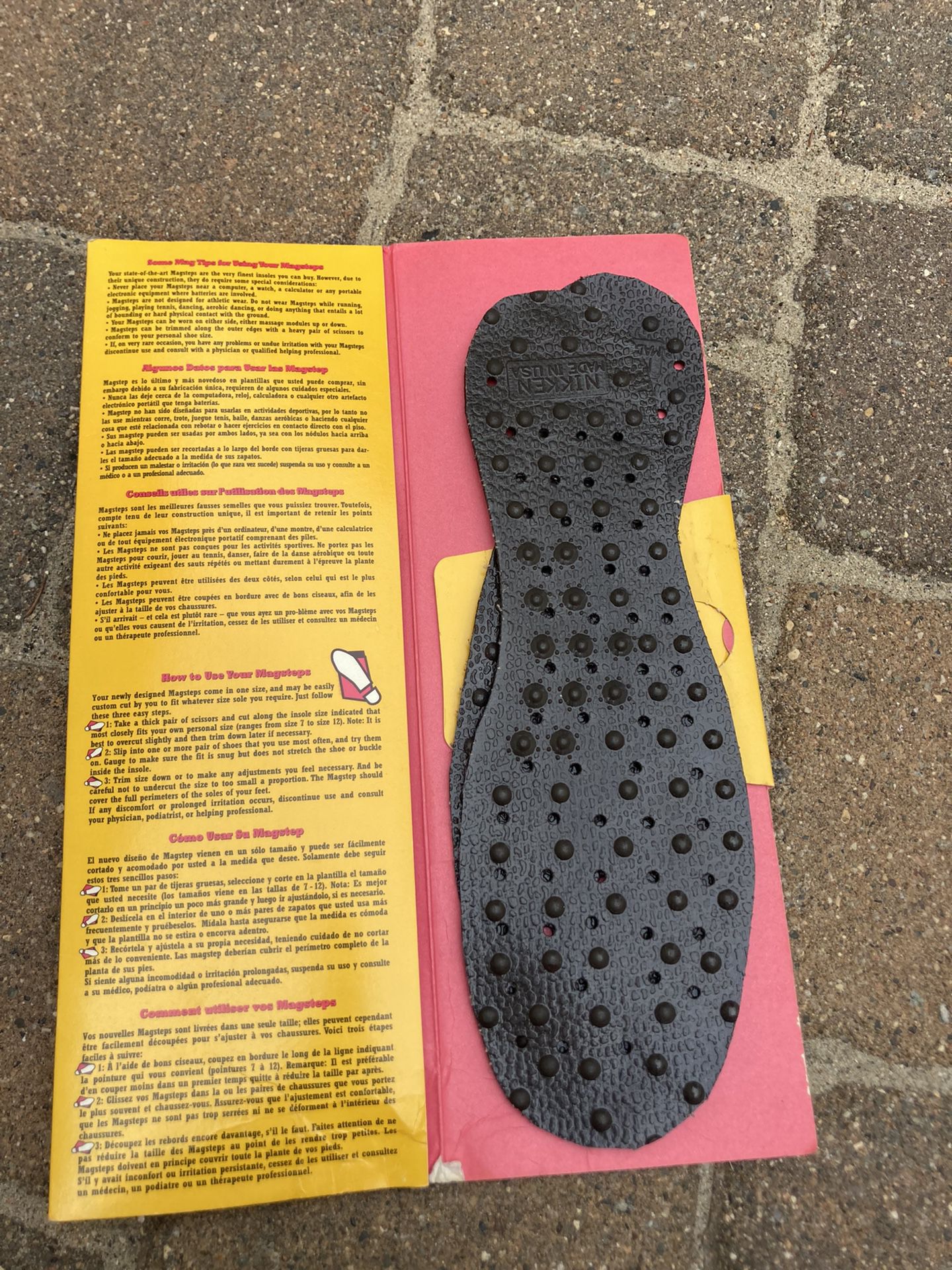 Nikken Magsteps Magnetic Insoles New