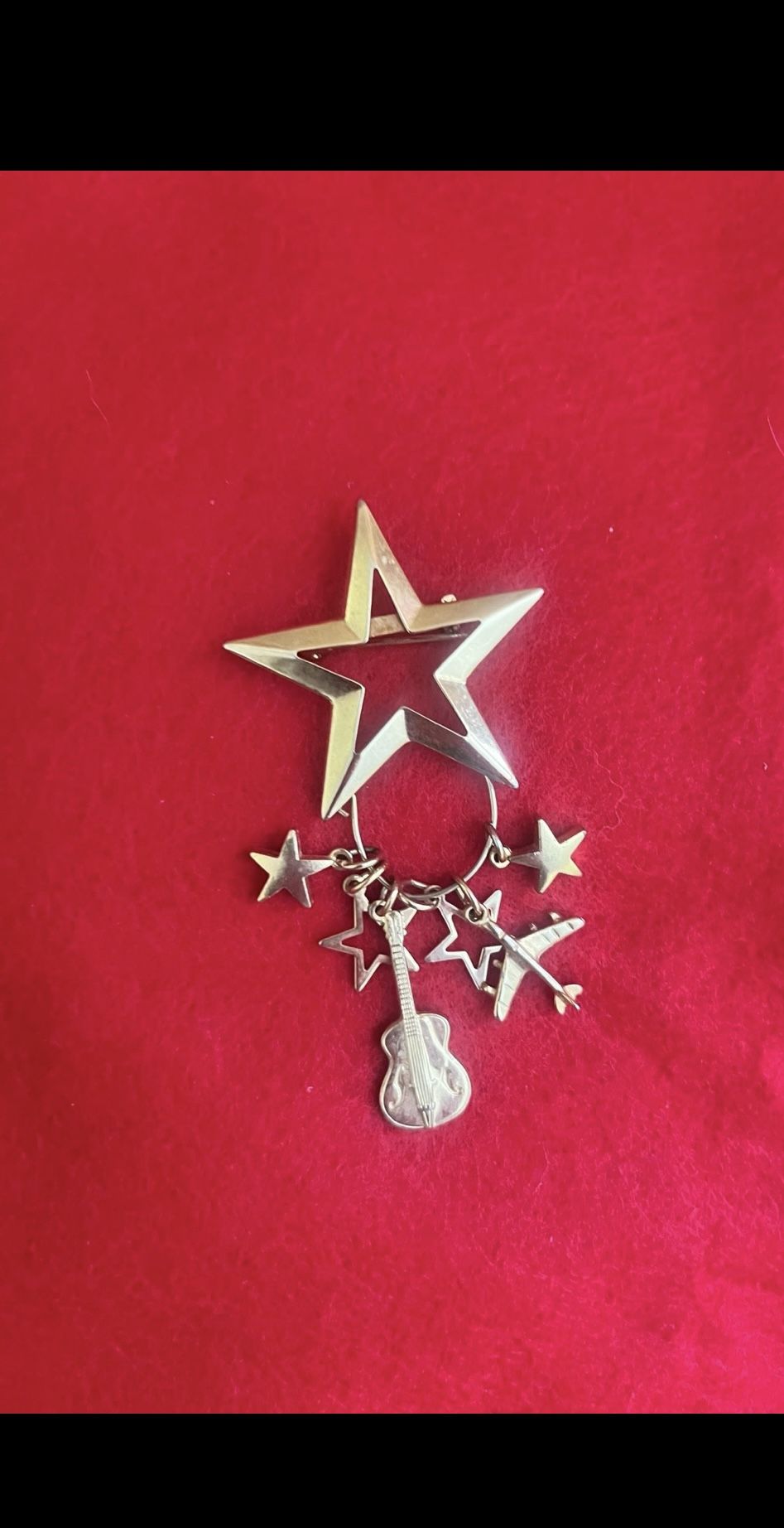 Star 6 Charm Fashion Brooch