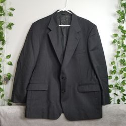 Botany 500 Couture 46R USA Made Gray Single Breasted Suit Jacket Blazer