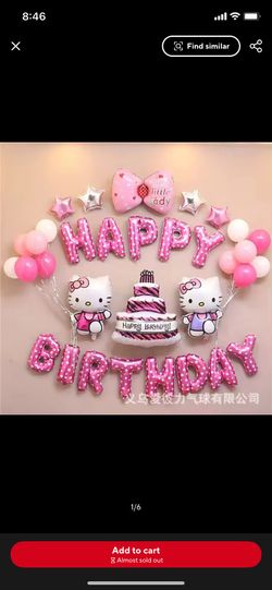 Party Ballon Set Decoration Hello Kitty