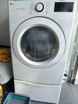LG Electric Dryer (2018 Model) with Pedestal Drawer