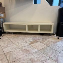 Minimalist White Media Console