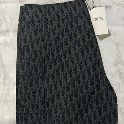 Dior Oblique Mens Swim Trunks
