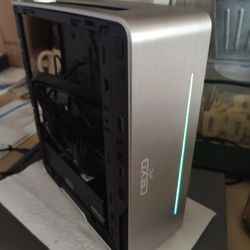 Cryo PC Mini ITX Case W/ 180w Power Supply Pre installed And AMD AM4 Wraith Stealth Low Profile Cooler 