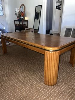 Vintage Style Wooden Coffee Table Set