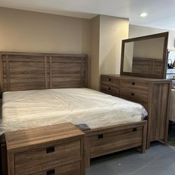 New Platform King Bedroom Set