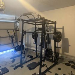 Smith machine Bench Press- Home GYM