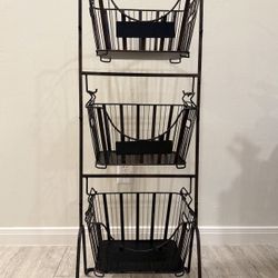 Rustic Style Three Tier Food Stand