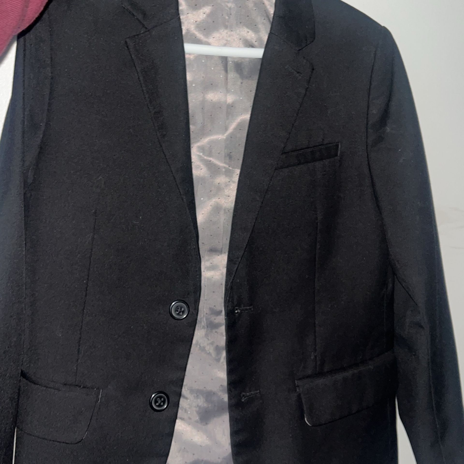 Boys Black Blazer Suit Jacket