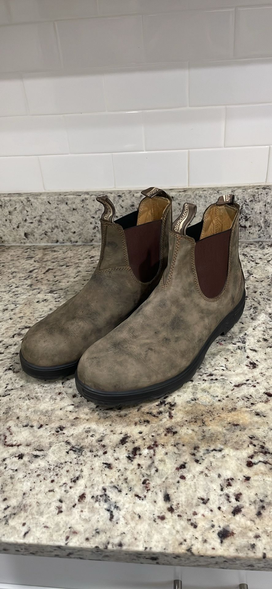 Blundstone Leather Chelsea Boots Men’s 12 Rustic Brown