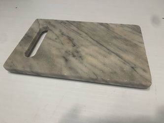 Vintage white marble serving tray / cutting board 12”x7”